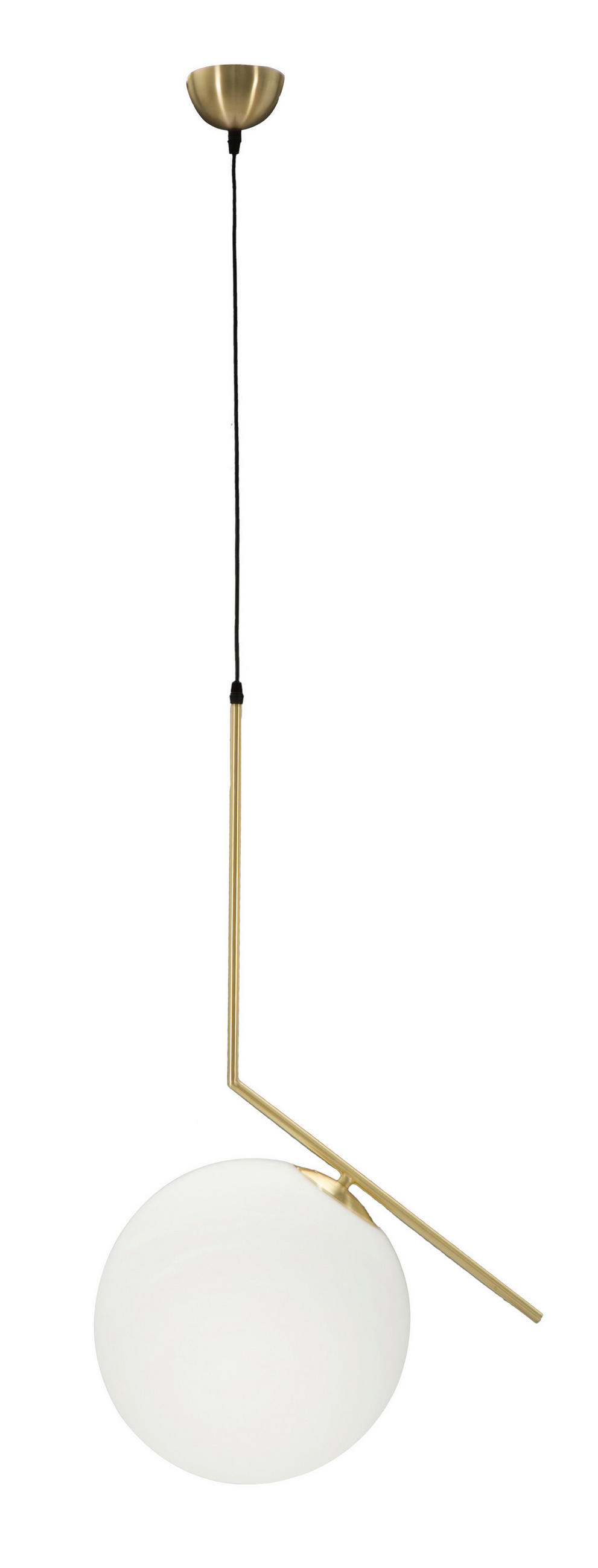 WANDLEUCHTE 50/30/100 cm  - Goldfarben/Weiß, Trend, Glas/Metall (50/30/100cm) - Mauro Ferretti