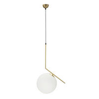 WANDLEUCHTE 50/30/100 cm  - Goldfarben/Weiß, Trend, Glas/Metall (50/30/100cm) - Mauro Ferretti