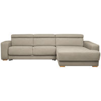 ECKSOFA  in Chenille Sandfarben  316/206 cm  - Sandfarben/Eichefarben, Design, Textil (316/206cm) - Sedda