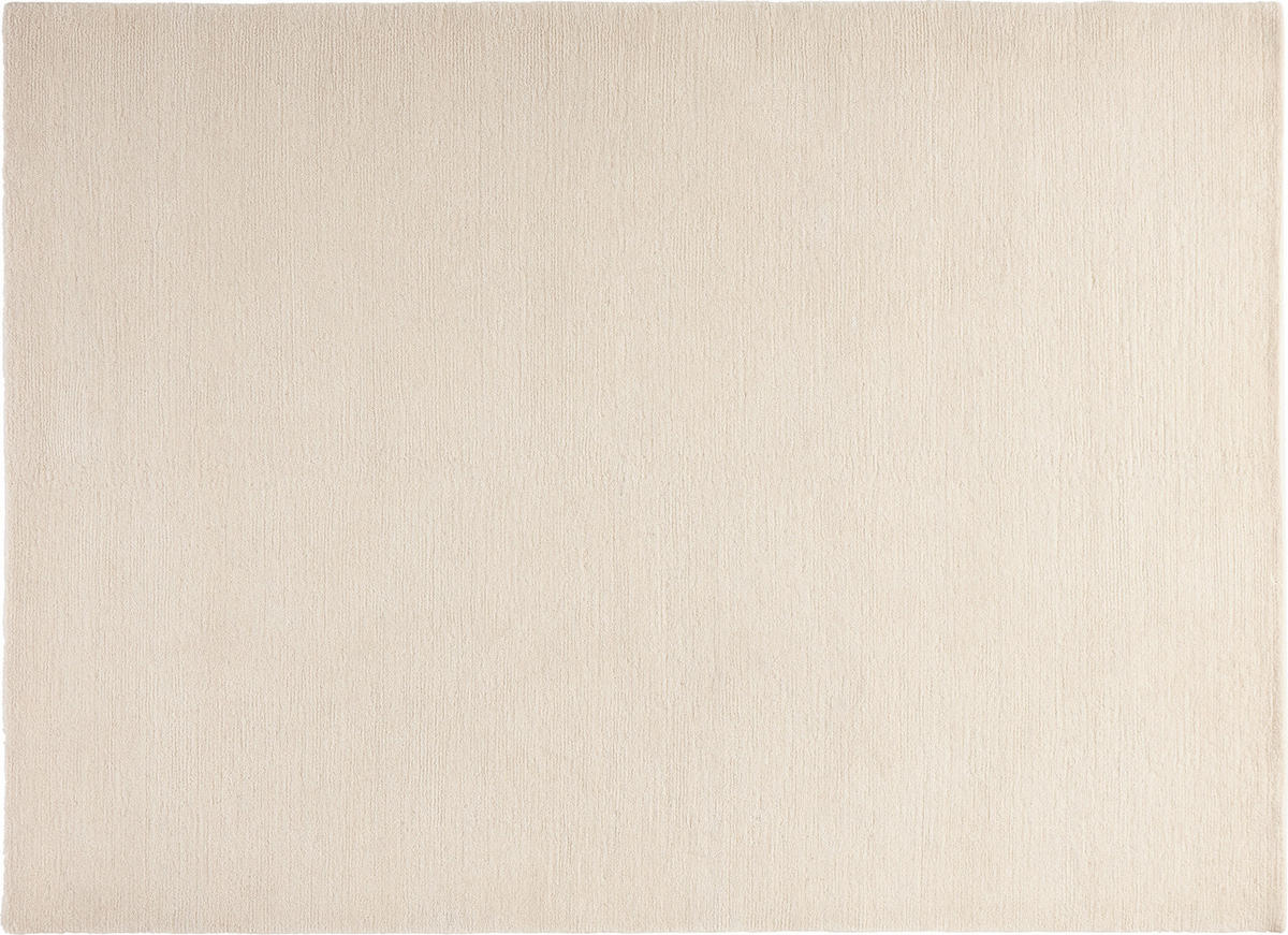 WOLLTEPPICH 250/300 cm Nepal Vinciano Uni Weiß  - Weiß, Basics, Textil (250/300cm) - Cazaris