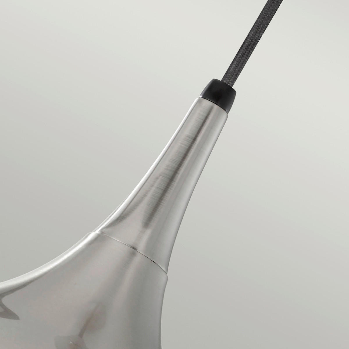 HÄNGELEUCHTE 25.4/30.3 cm    - Edelstahlfarben, Design, Metall (25.4/30.3cm) - Elstead Lighting