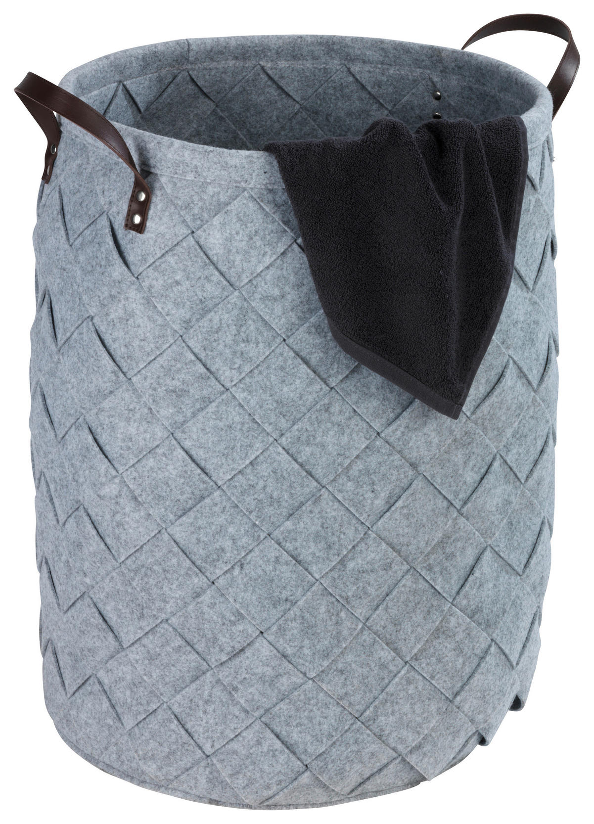 WÄSCHESACK - Grau, Basics, Kunststoff (40/60cm) - Wenko