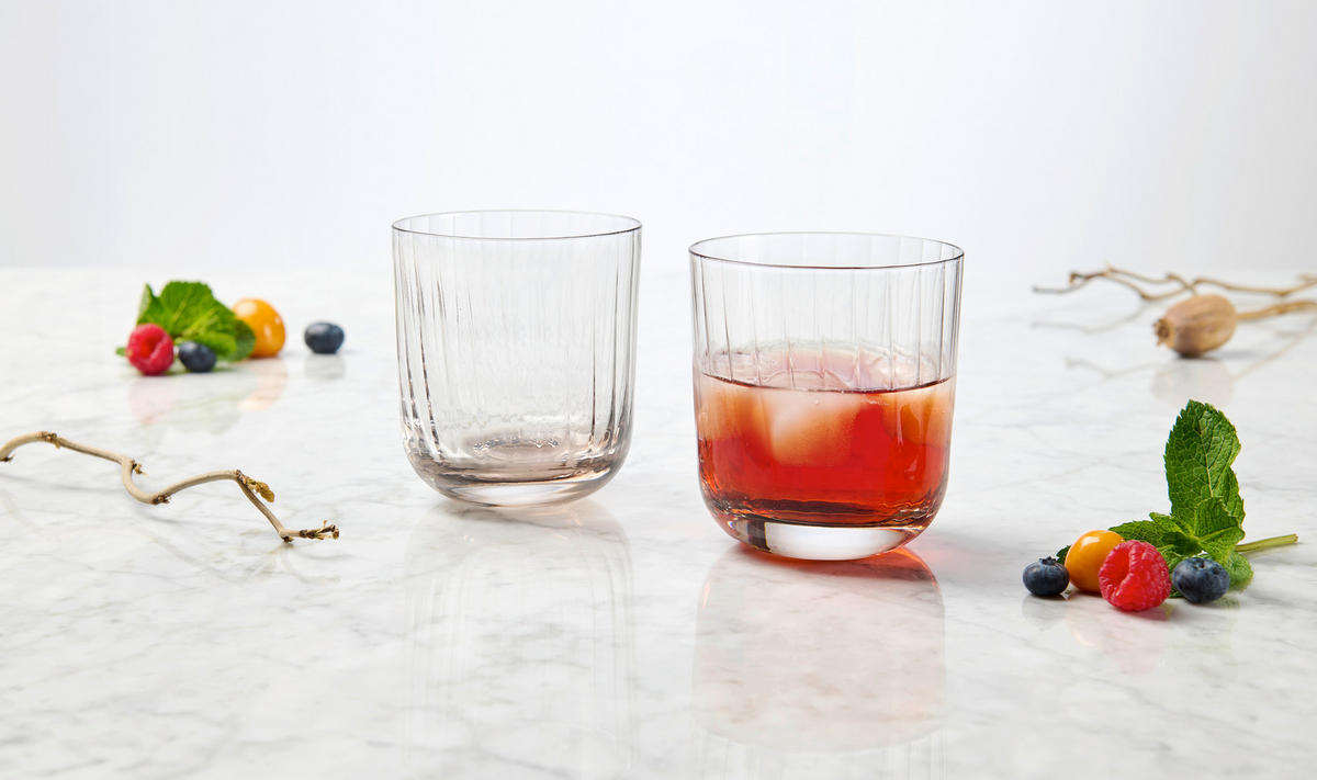 TRINKGLAS 300 ml 4-teilig  - Hellbraun, Trend, Glas (8,6/9,5cm) - Novel