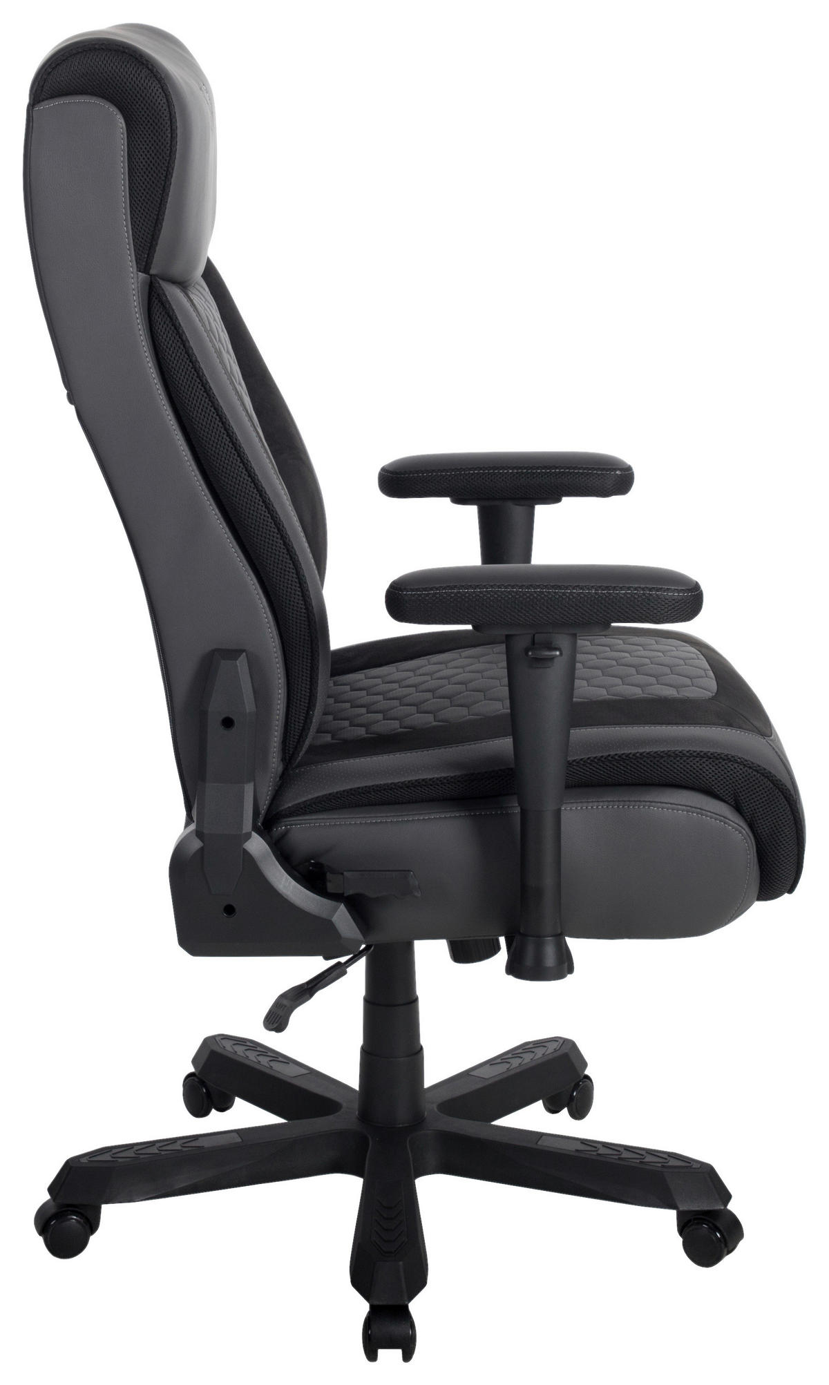 GAMINGSTUHL Anthrazit, Schwarz Textil   - Anthrazit/Schwarz, Design, Kunststoff/Textil (72/128-138/72cm) - Novel