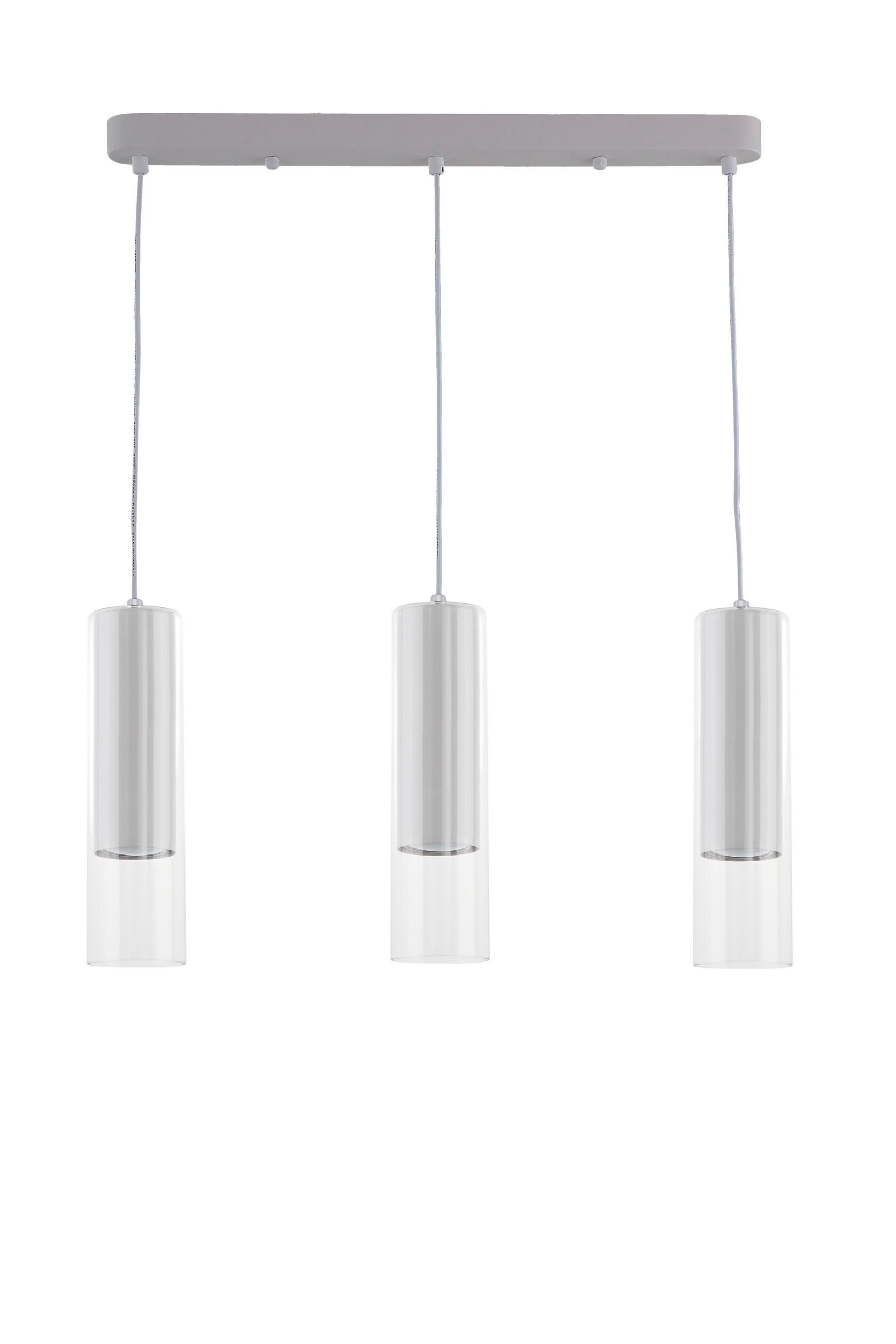 HÄNGELEUCHTE 50/7/150 cm    - Weiss, Basics, Glas (50/7/150cm)