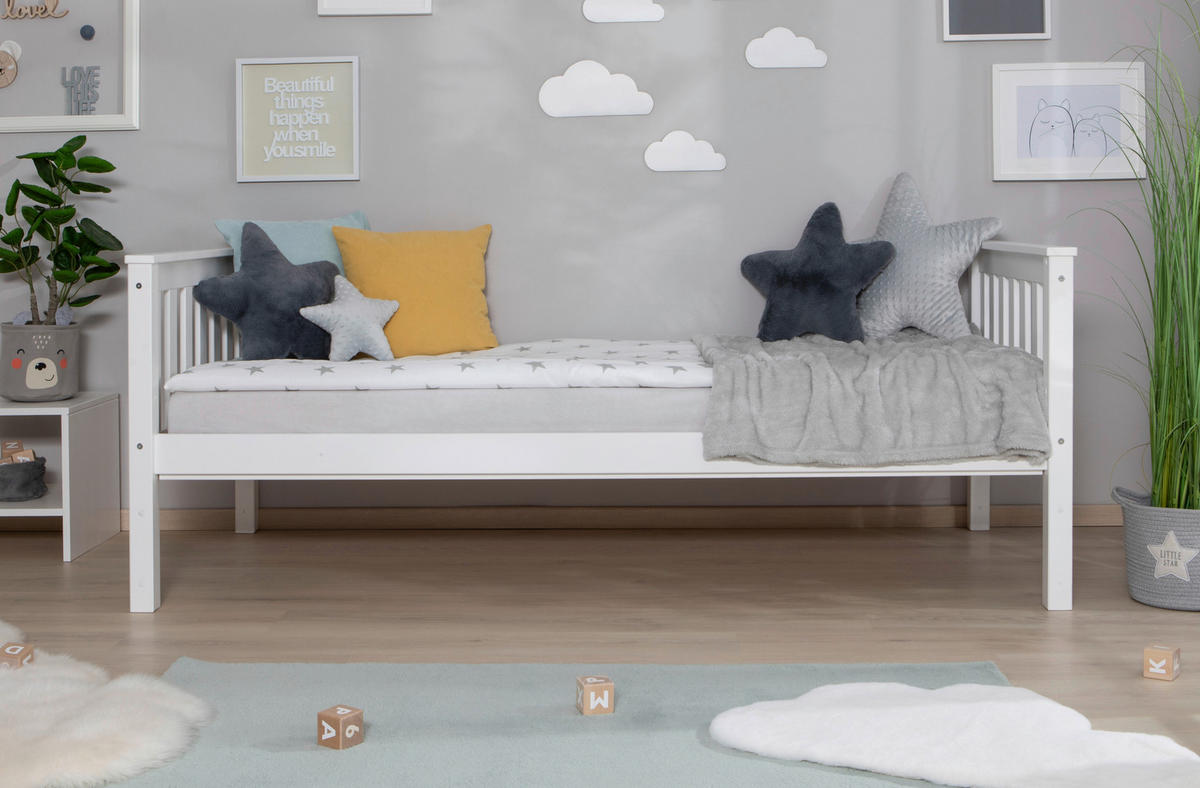 ETAGENBETT 90/200 cm Weiss  - Weiss, Modern, Holz (90/200cm) - MID.YOU