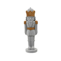 NUSSKNACKERFIGUR - Grau, Basics, Kunststoff (8/7/26cm)
