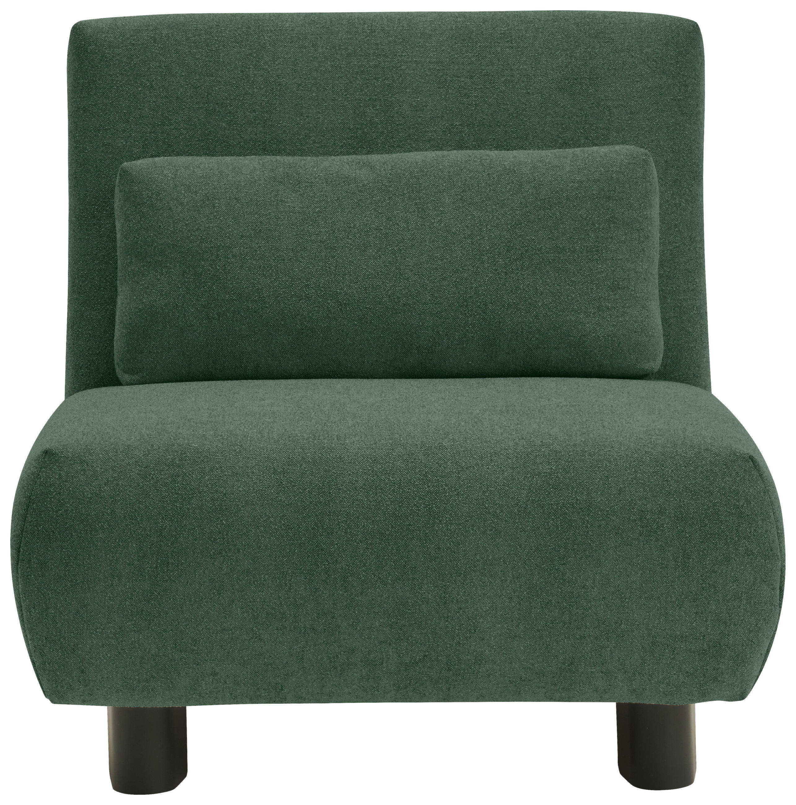 SCHLAFSESSEL Flachgewebe Grün    - Schwarz/Grün, KONVENTIONELL, Textil/Metall (90/85/100cm) - Carryhome