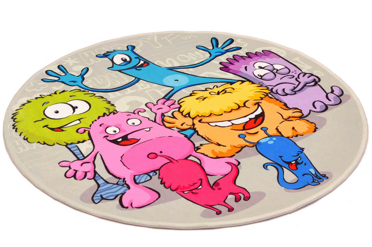 KINDERTEPPICH 100 cm Lovely Kids  - Blau/Hellgrau, Trend, Kunststoff/Textil (100cm)