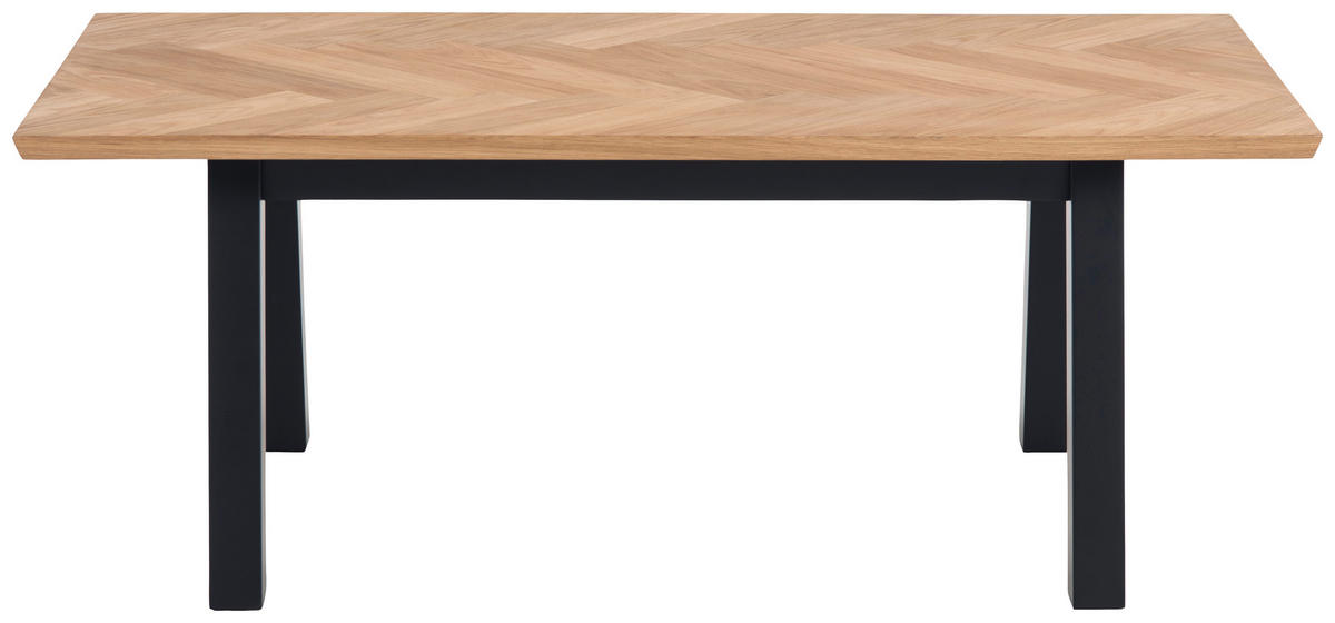 COUCHTISCH in Holzwerkstoff 120/60/45 cm  - Eichefarben/Schwarz, KONVENTIONELL, Holzwerkstoff (120/60/45cm) - MID.YOU