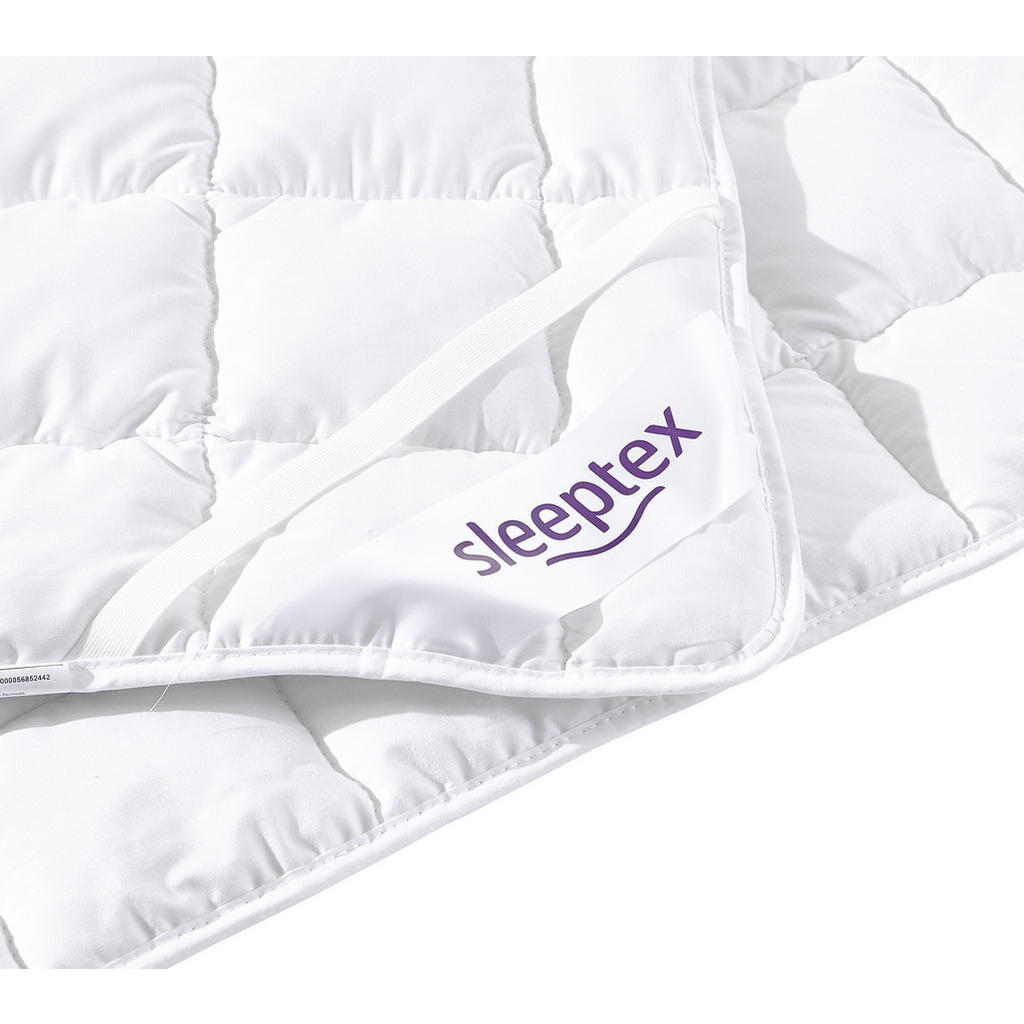 Thumbnail - Sleeptex Unterbett Cotton wash, Weiß, Textil, 120x200 cm, Textiles Vertrauen - Oeko-Tex®, optimale Belüftung, atmungsakt...