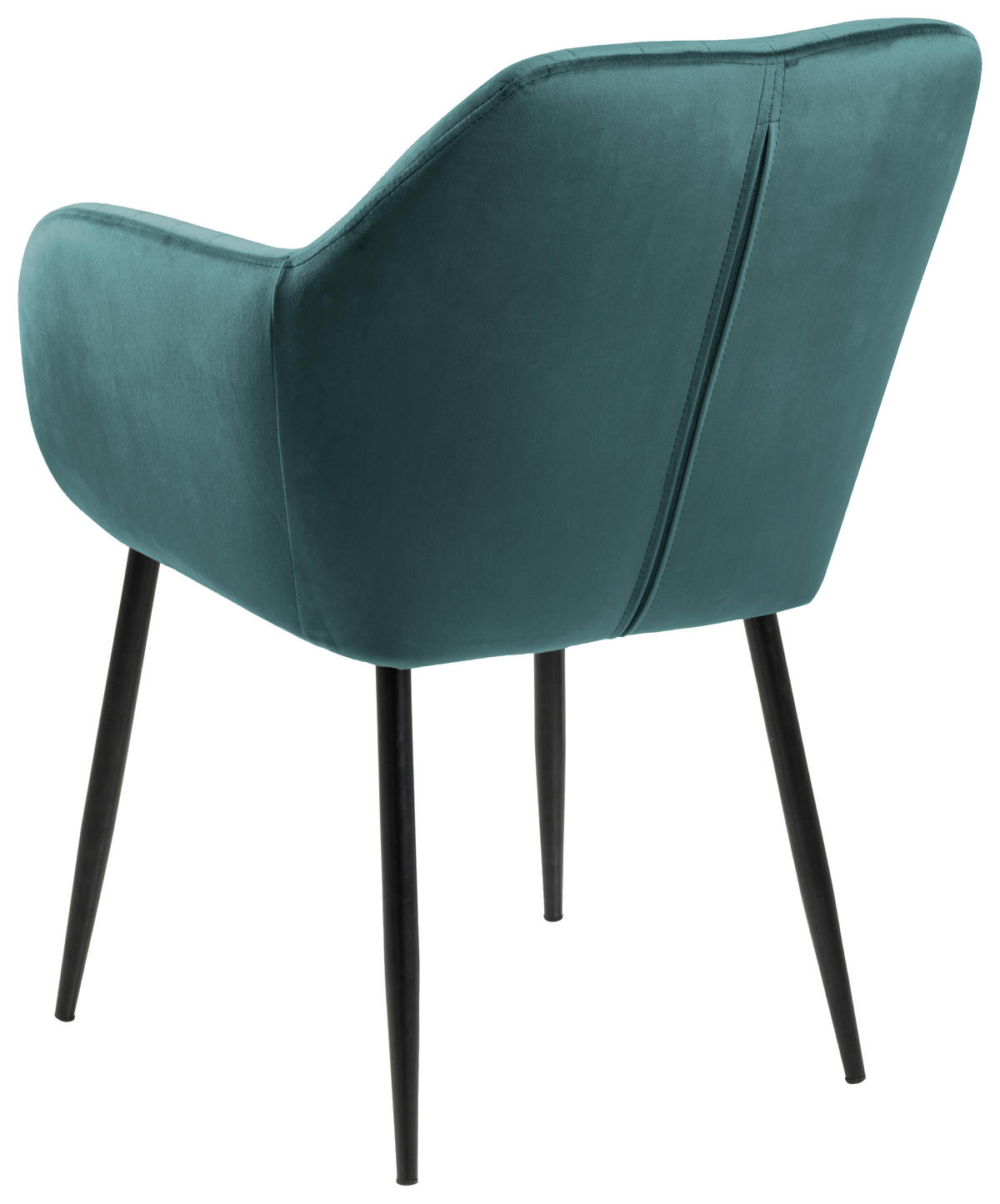 ŽIDLE S PODRUČKAMI, velur, černá, tmavě zelená - černá/tmavě zelená, Trend, kov/textil (57/83/59cm) - Ambia Home