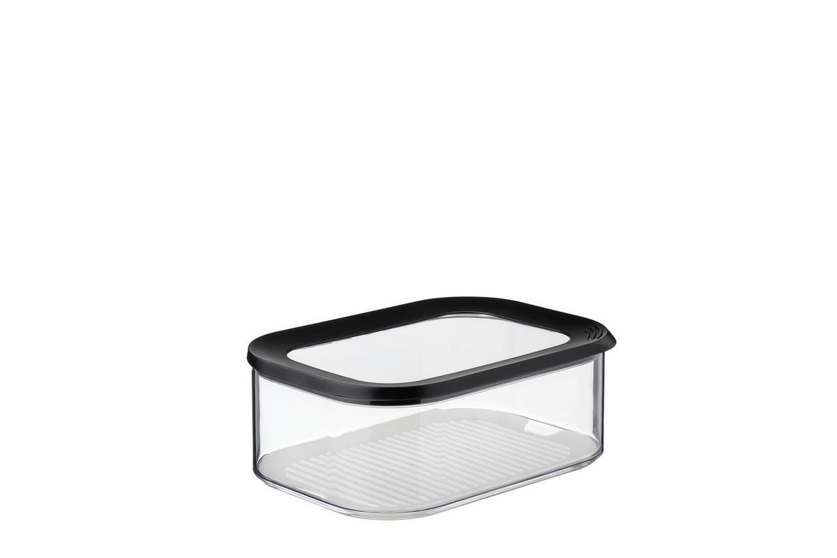 VORRATSDOSE MODULA 2,0 L  - Transparent/Schwarz, KONVENTIONELL, Kunststoff (2l) - Mepal