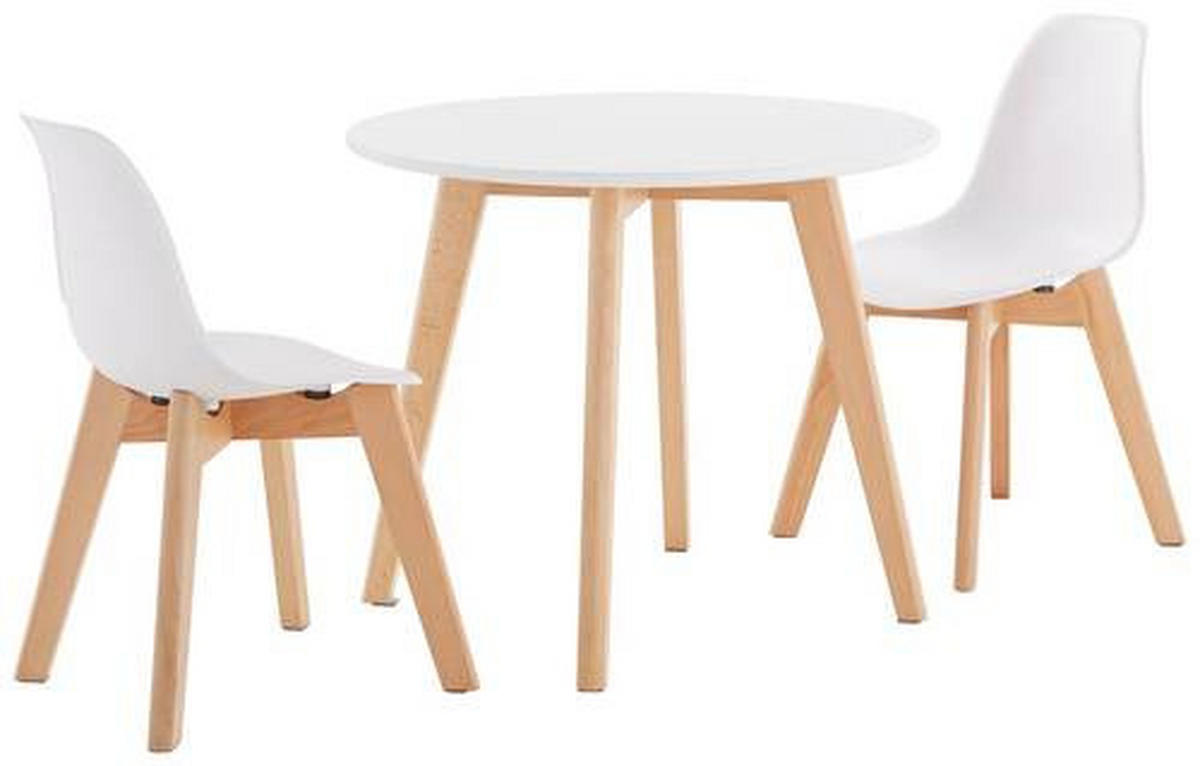 DĚTSKÁ SEDACÍ SOUPRAVA přírodní barvy, bílá  - bílá/přírodní barvy, Moderní, dřevo/plast - P & B