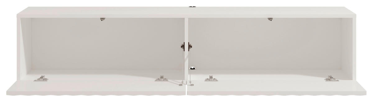 ZÁVESNÁ NÍZKA KOMODA, biela, 154/32/42 cm - biela, Basics, kompozitné drevo (154/32/42cm) - Xora
