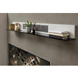 WANDBOARD Hellgrau, Sahara  - Hellgrau/Sahara, Design, Glas/Holzwerkstoff (150/17/20cm) - Novel