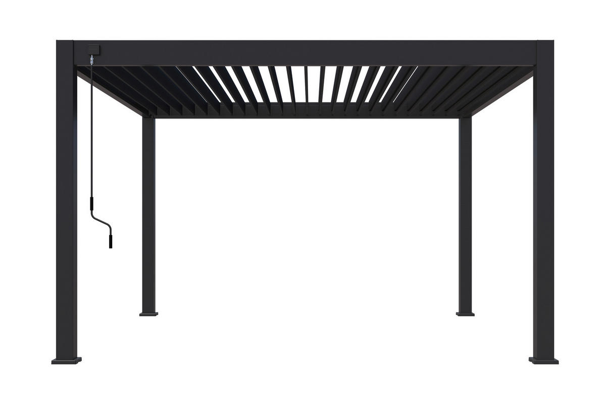 PERGOLA - Anthrazit, Basics, Metall (400/255/400cm) - Gardenson