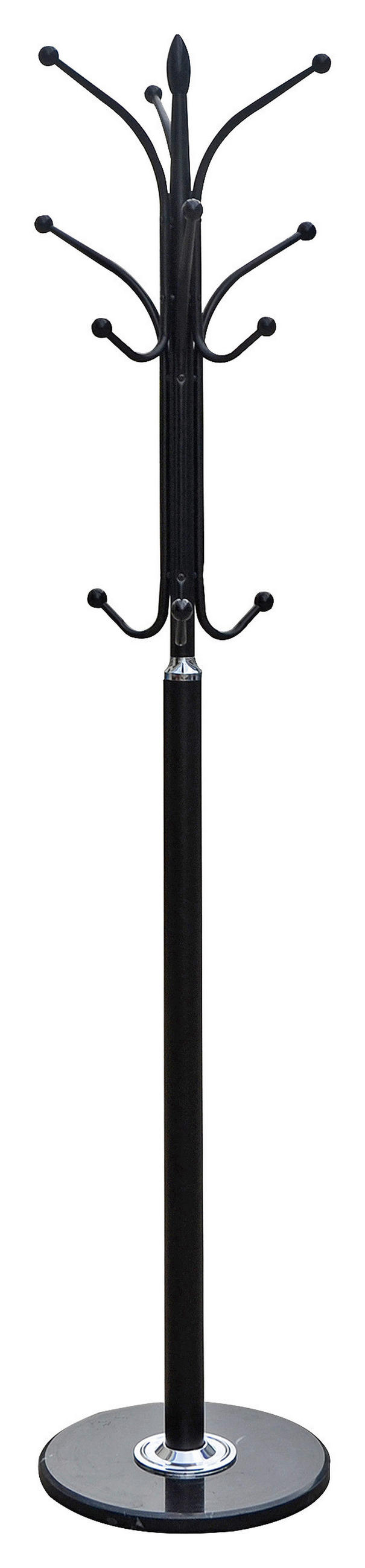 KLEIDERSTÄNDER in Schwarz 37/180/37 cm   - Schwarz, Design, Stein/Metall (37/180/37cm) - Carryhome