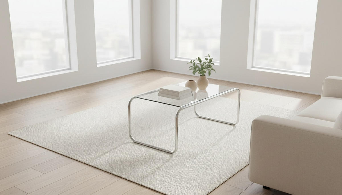 COUCHTISCH Ventana 40/50/36 cm rechteckig Chromfarben  - Chromfarben, Basics, Glas/Metall (40/50/36cm) - Leitmotiv