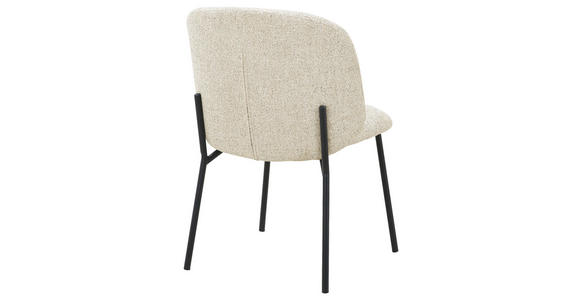 STUHL   Webstoff  Schwarz, Beige  - Beige/Schwarz, MODERN, Textil/Metall (48/79/59cm) - Carryhome