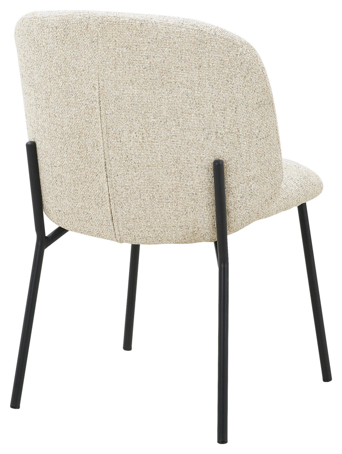 STUHL   Webstoff  - Beige/Schwarz, MODERN, Textil/Metall (48/79/59cm) - Carryhome