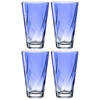 GLÄSERSET Twist 4-teilig  - Blau, Design, Glas (8,00/13,00/8,00cm) - Leonardo
