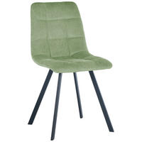 STUHL Cord Grün  - Schwarz/Grün, Design, Textil/Metall (45/88/54,5cm) - Carryhome