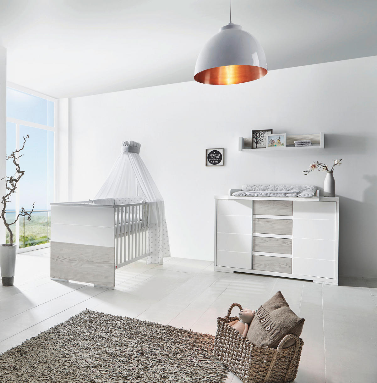 BABYZIMMER Maxx Boathouse  - Weiß/Pinienfarben, Basics, Holz/Holzwerkstoff - Schardt