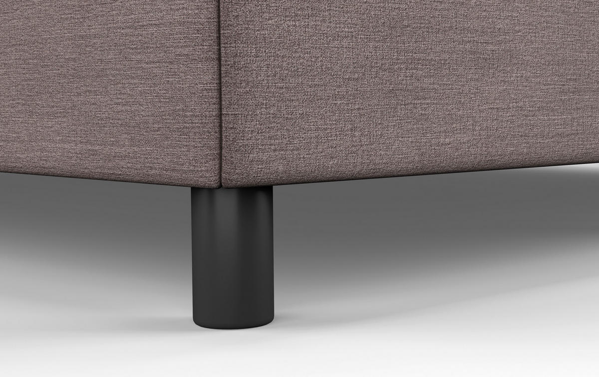 BOXBETT 180/200 cm  in Taupe  - Taupe/Schwarz, MODERN, Holzwerkstoff/Textil (180/200cm) - MID.YOU