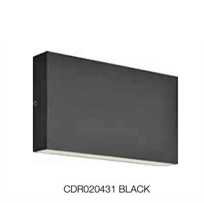 ZUNANJA STENSKA SVETILKA     17/2,8/8,5 cm          - črna, Basics, kovina (17/2,8/8,5cm)