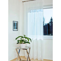 PERDEA CONFECȚIONATĂ transparent  - alb, Basics, textil (140/245cm)