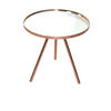BEISTELLTISCH 42/42/40 cm Kupferfarben rund  - Kupferfarben, Design, Glas/Metall (42/42/40cm) - MID.YOU