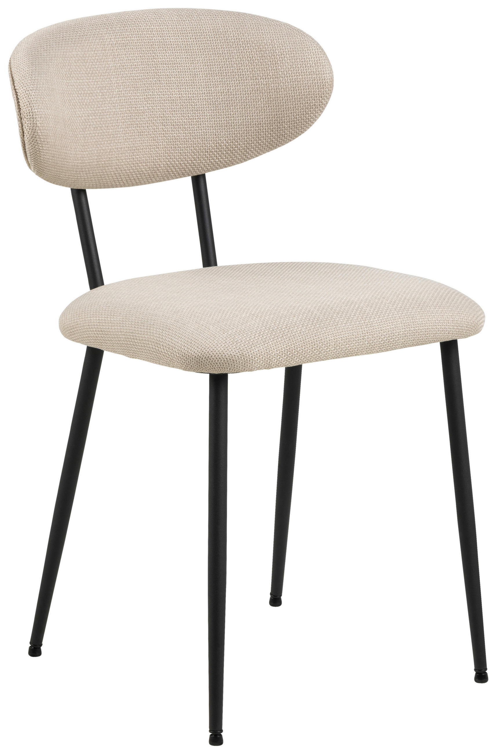 STOLICA  bež  tekstil      - bež/crna, Design, tekstil/metal (43,5/78,5/53cm) - MID.YOU
