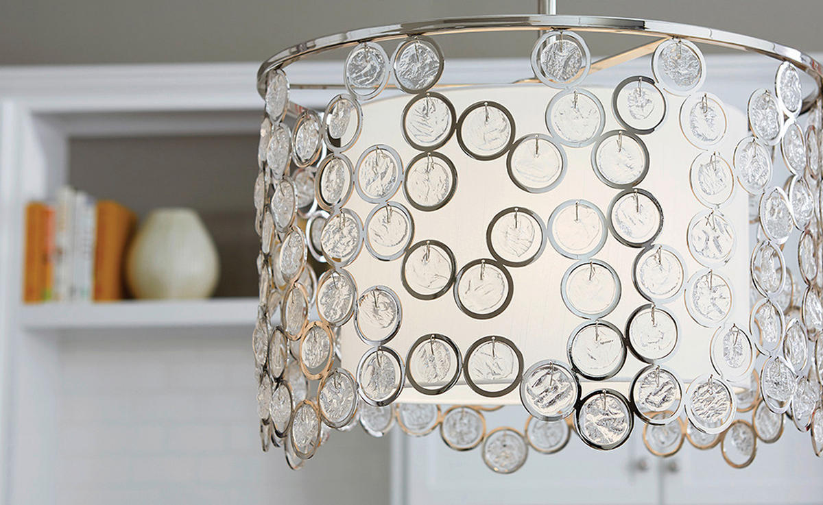 HÄNGELEUCHTE 48.3/52 cm    - Nickelfarben, Konventionell, Metall (48.3/52cm) - Elstead Lighting