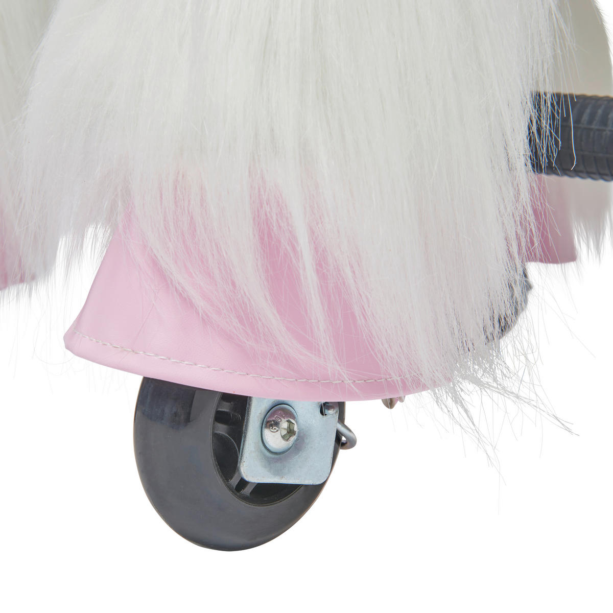 SCHAUKELPFERD - Weiss/Rosa, Basics, Kunststoff/Textil (76/27/85cm) - My Baby Lou