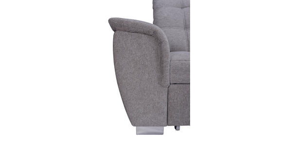 ECKSOFA Dunkelbraun Chenille  - Chromfarben/Dunkelbraun, KONVENTIONELL, Kunststoff/Textil (260/205cm) - Carryhome