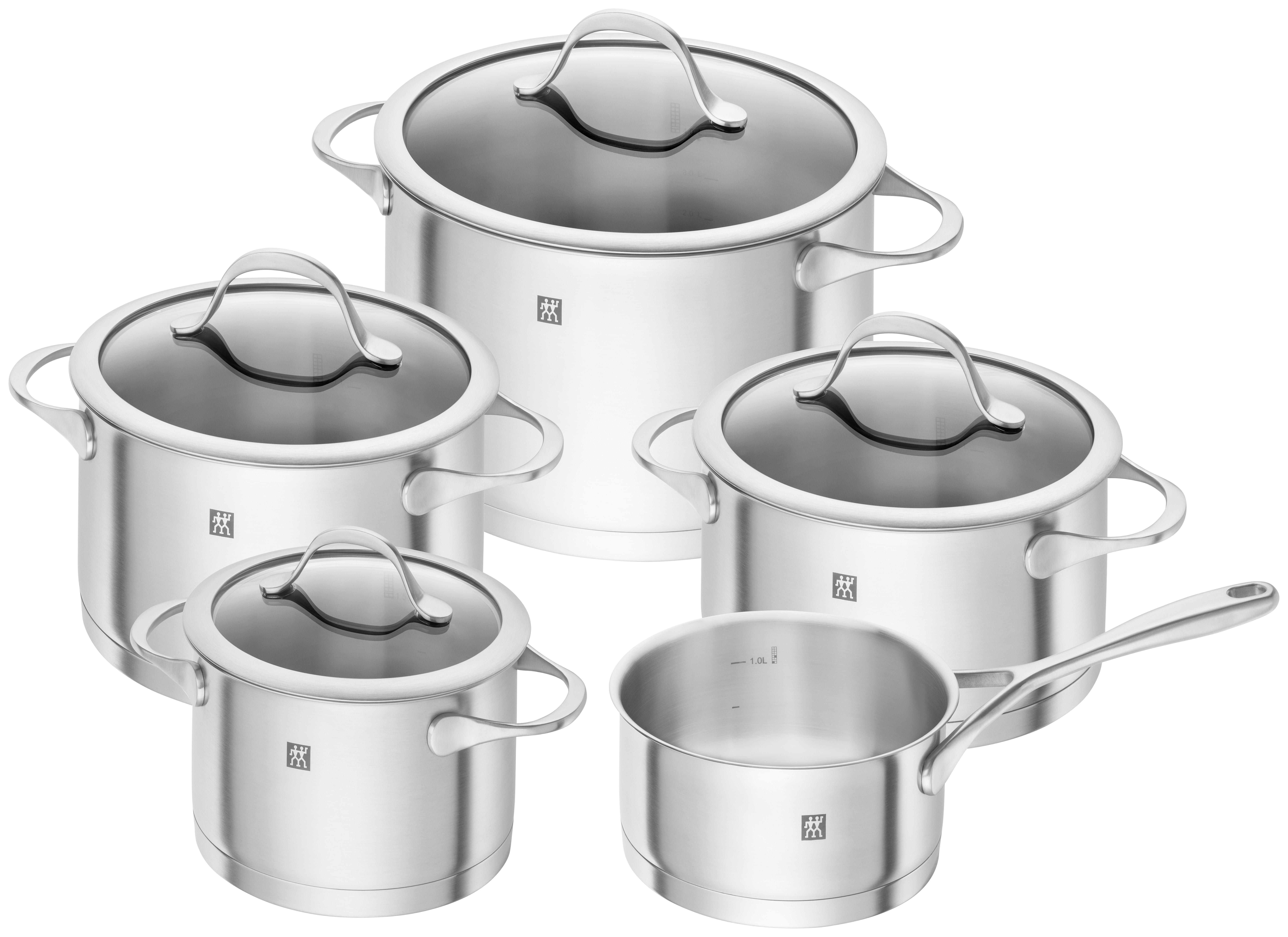 SADA HRNCŮ, 5dílné - Basics, kov - Zwilling