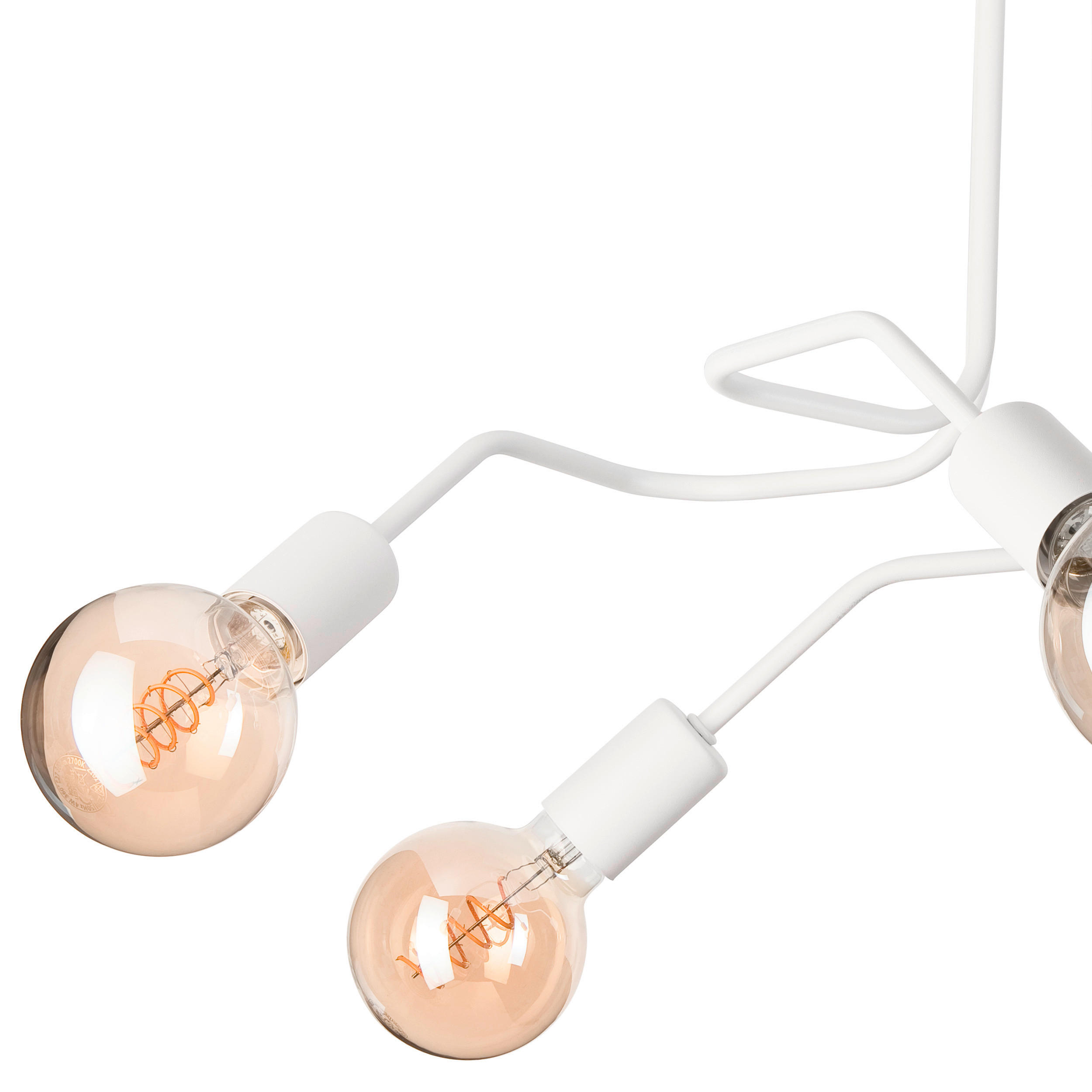 Thumbnail - Deckenleuchte Domino, Weiß Hochglanz, Metall, 40 cm, Made in Europe, Europäischer Sicherheitsstandard, Lampen & Leuchten...