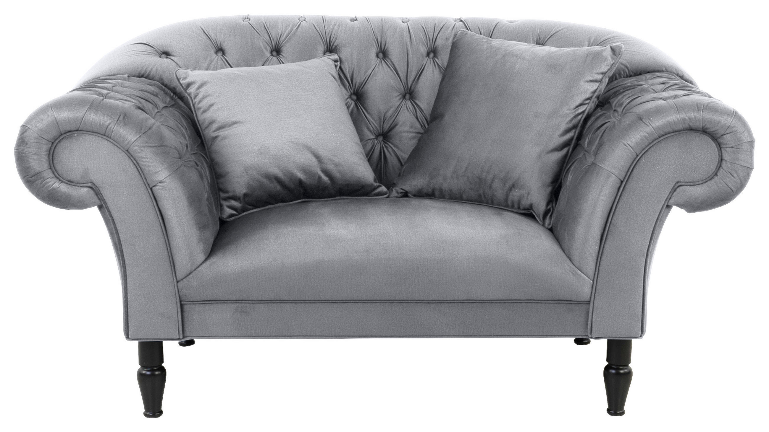 XXL FOTEL - fekete/szürke, Design, textil/fa (180/94/103cm) - MID.YOU