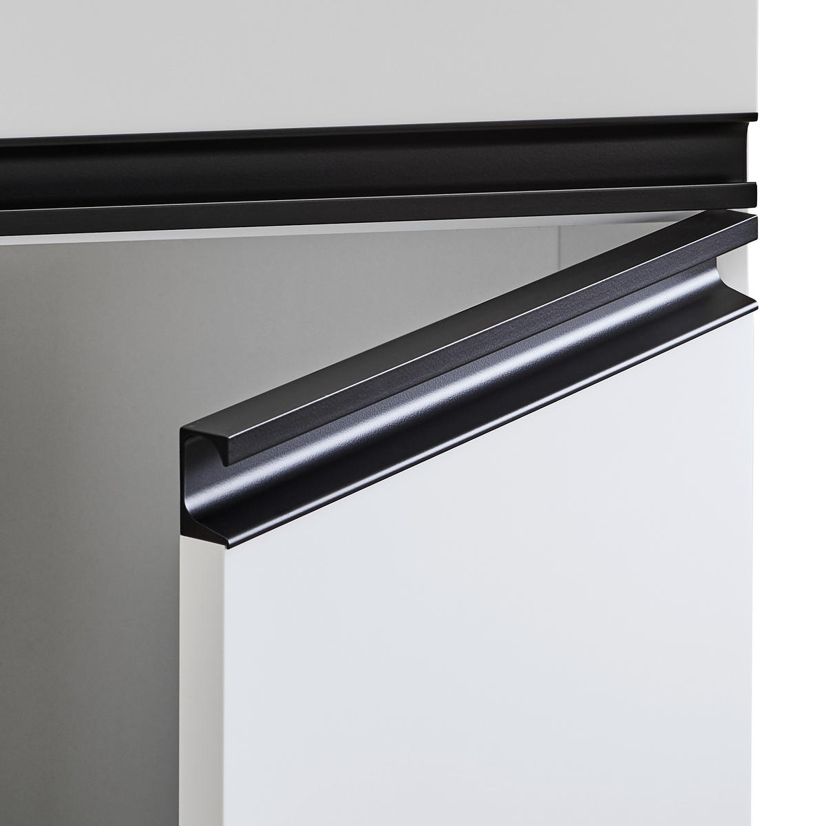 HOCHSCHRANK 41/180/41 cm  - Schwarz/Weiß, MODERN, Holzwerkstoff/Metall (41/180/41cm) - MID.YOU