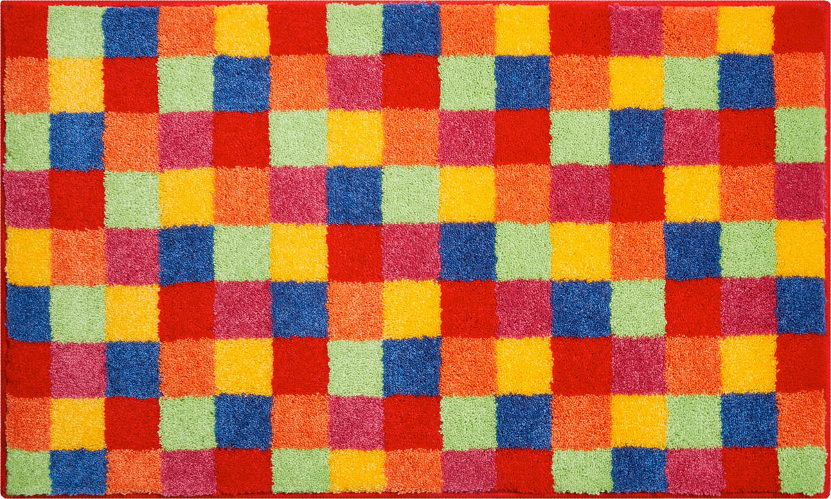 BADEMATTE Grund Multicolor 60/90 cm  - Multicolor, Basics, Kunststoff/Textil (60/90cm) - Grund