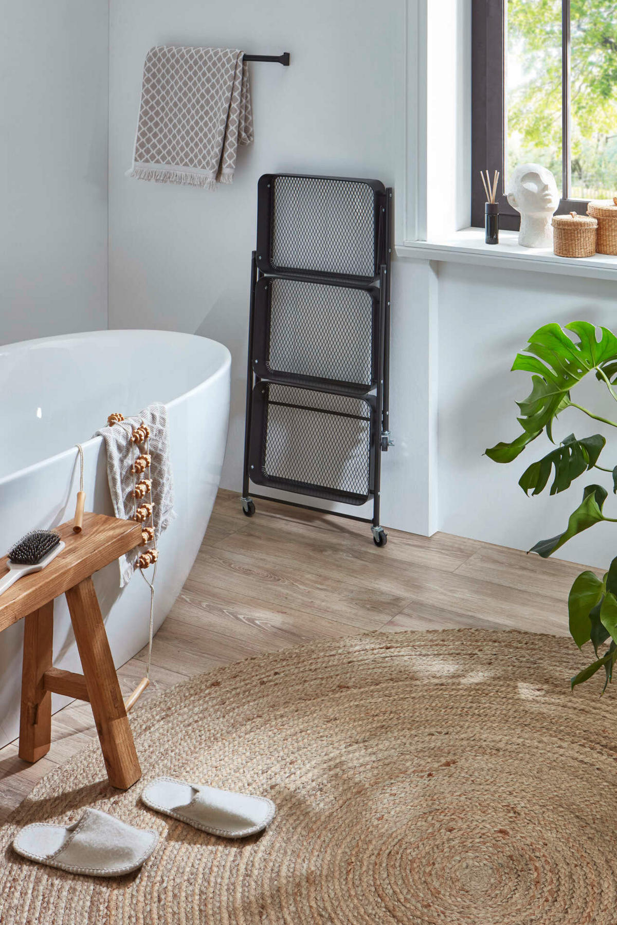 EINKAUFSTROLLEY  - Schwarz, Design, Metall (44/78/31cm) - MID.YOU