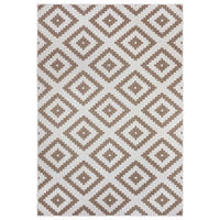 OUTDOORTEPPICH 80/150 cm Twin Creme, Cappuccino  - Creme/Cappuccino, Basics, Kunststoff (80/150cm)