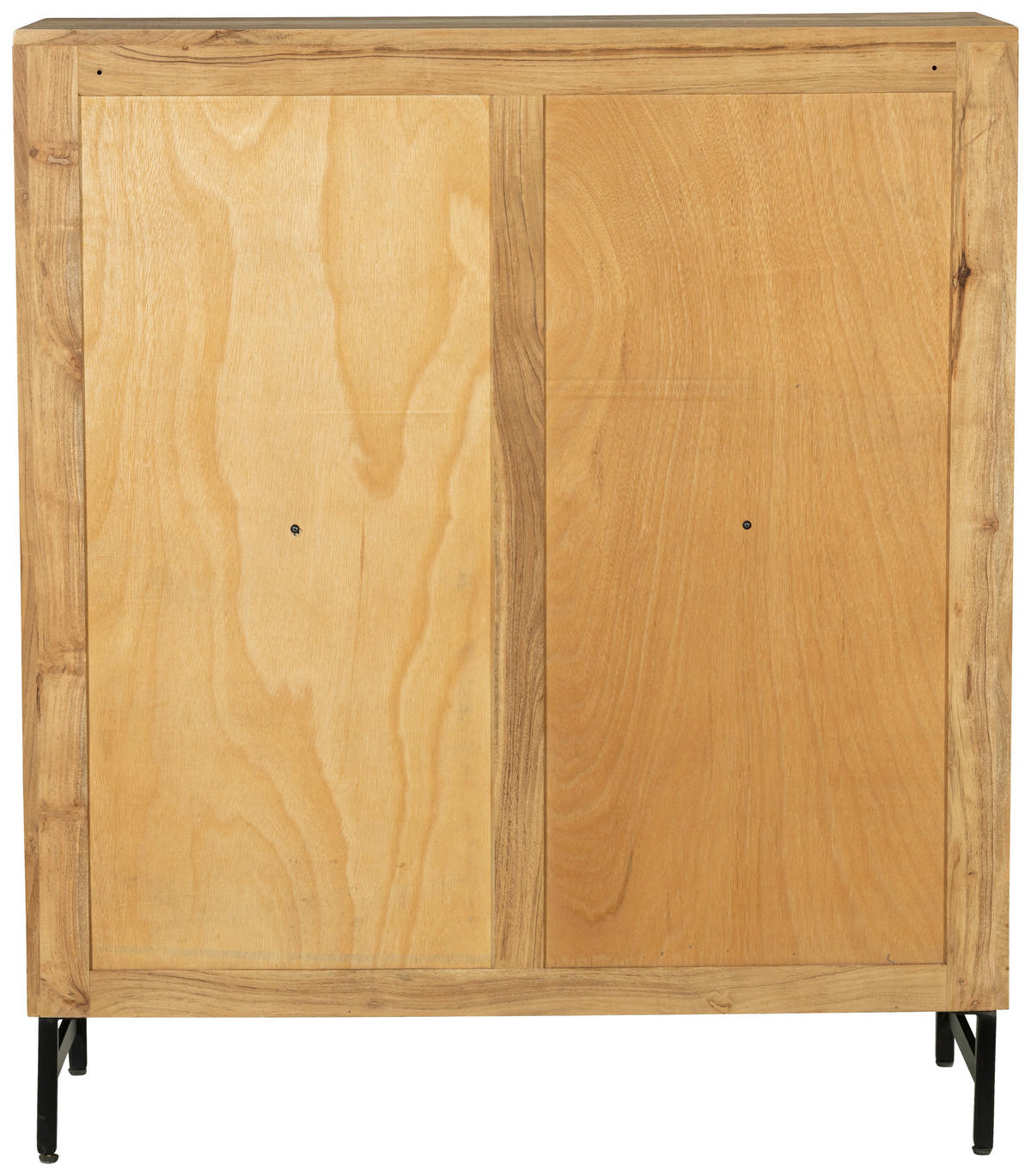 KOMMODE  in 100/115/40 cm  - Schwarz/Akaziefarben, Design, Holz/Metall (100/115/40cm) - Ambia Home