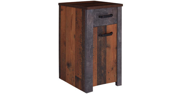 Unterschrank Ontario - Eichefarben/Graphitfarben, MODERN, Holzwerkstoff (48,4/84,5/40cm) - Ombra