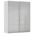 SCHWEBETÜRENSCHRANK  in Grau  - Grau, KONVENTIONELL, Glas/Holzwerkstoff (162/223/68cm) - Novel