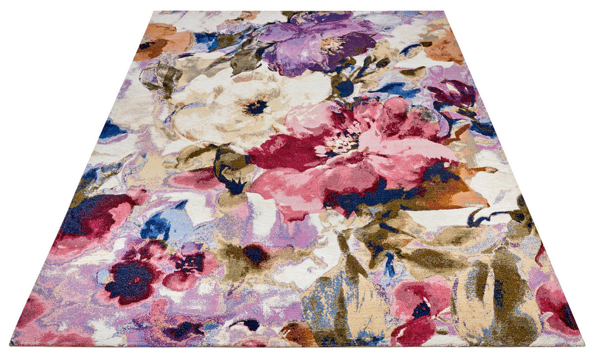 FLACHWEBETEPPICH 60/90 cm Gobelin Multicolor rechteckig  - Multicolor, Design, Kunststoff/Textil (60/90cm) - Hanse Home