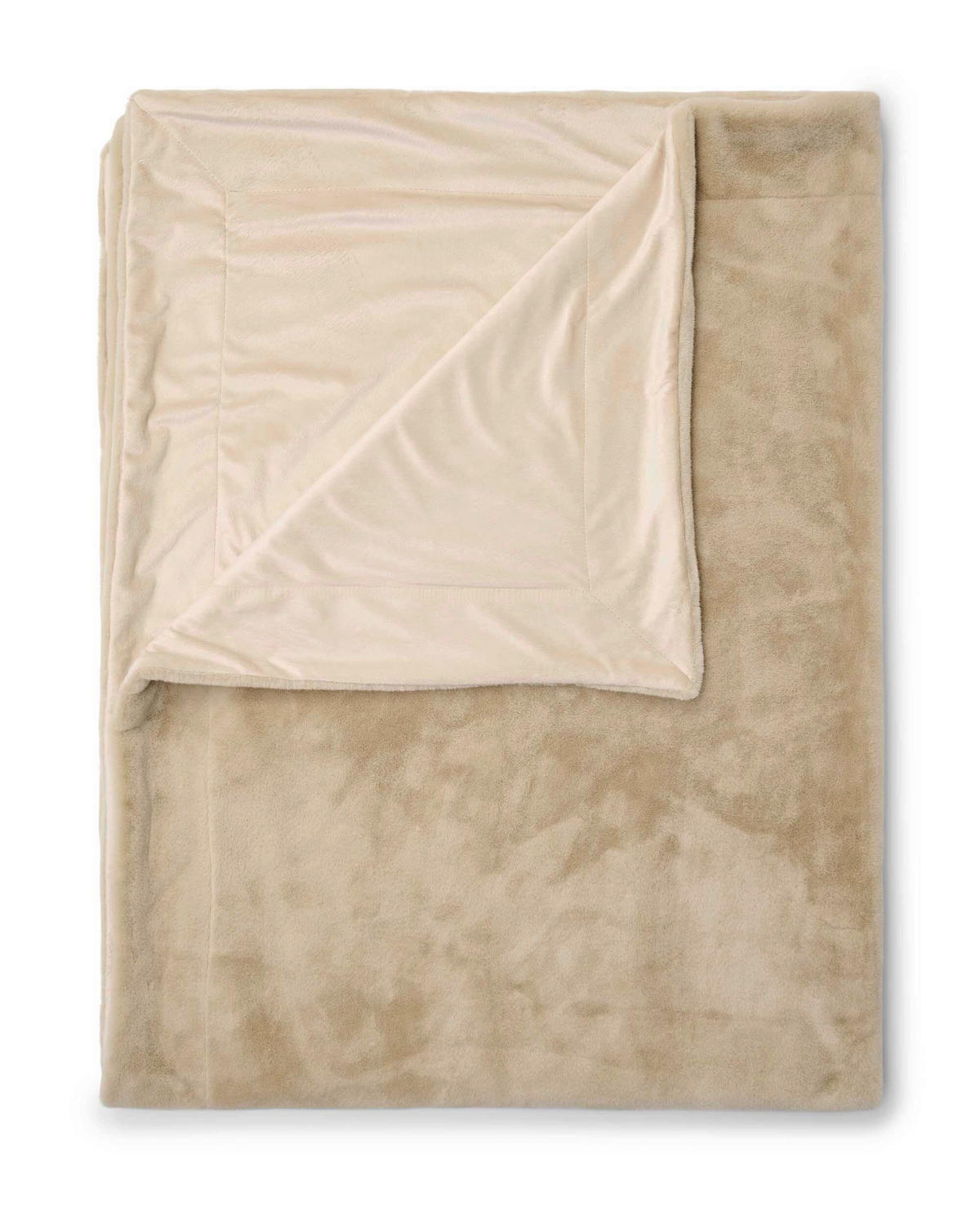 FELLDECKE 150/200 cm  - Sandfarben, Basics, Textil (150/200cm) - Essenza