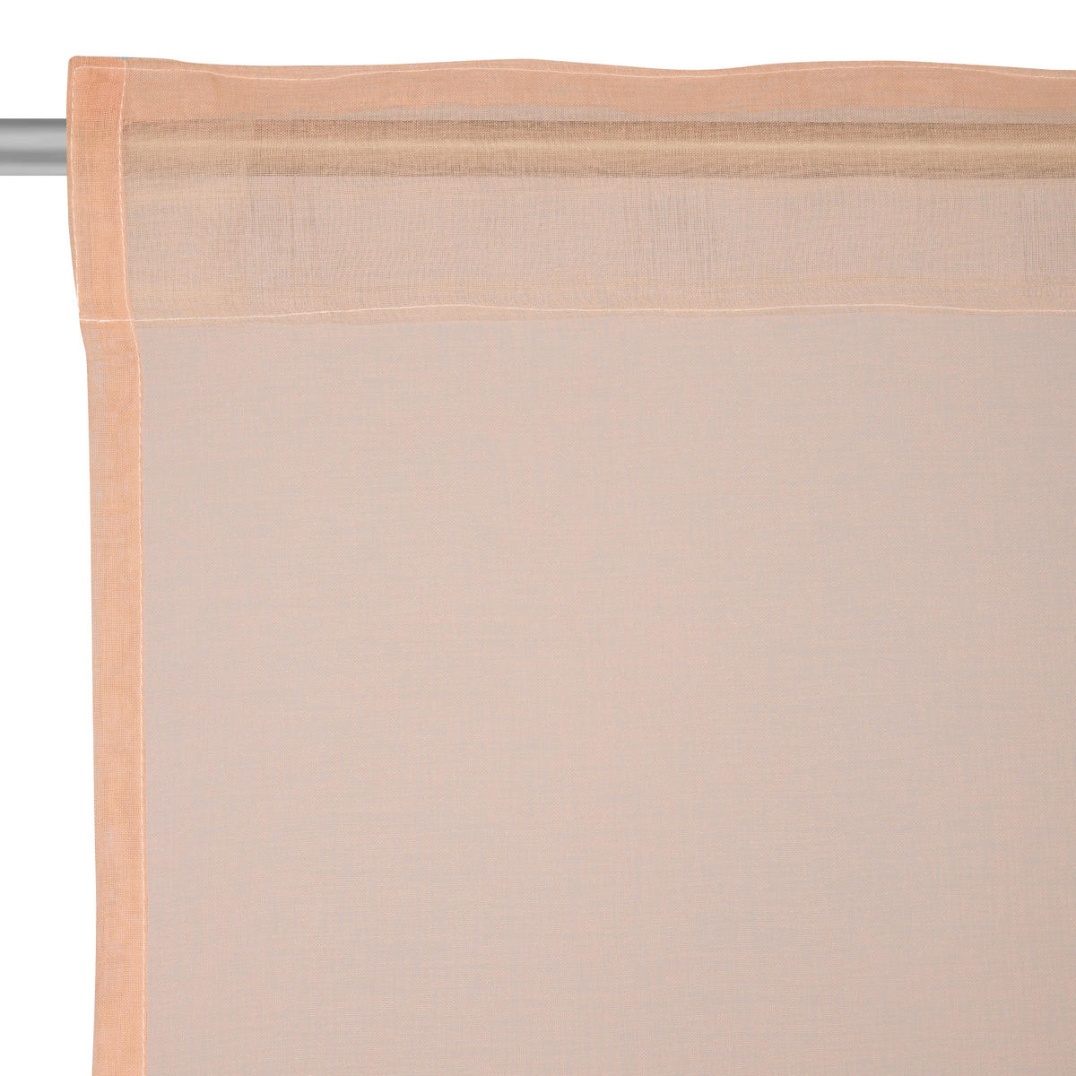 FERTIGVORHANG transparent  - Orange, Basics, Textil (140/245cm) - Boxxx
