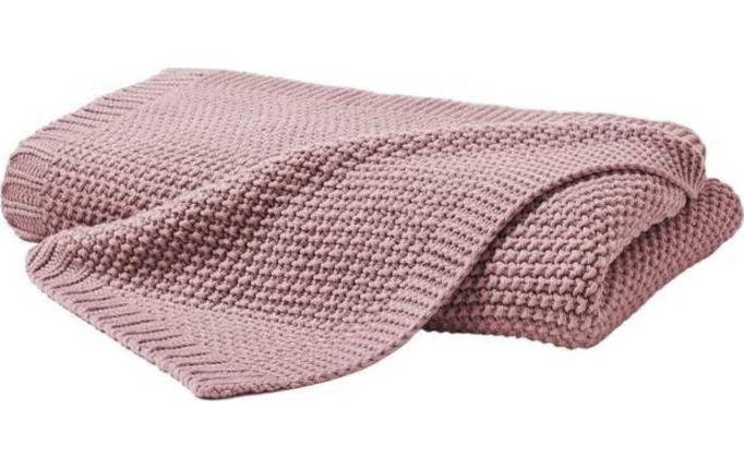 PLAID 130/170 cm - Mauve, Basics, Textil (130/170cm)